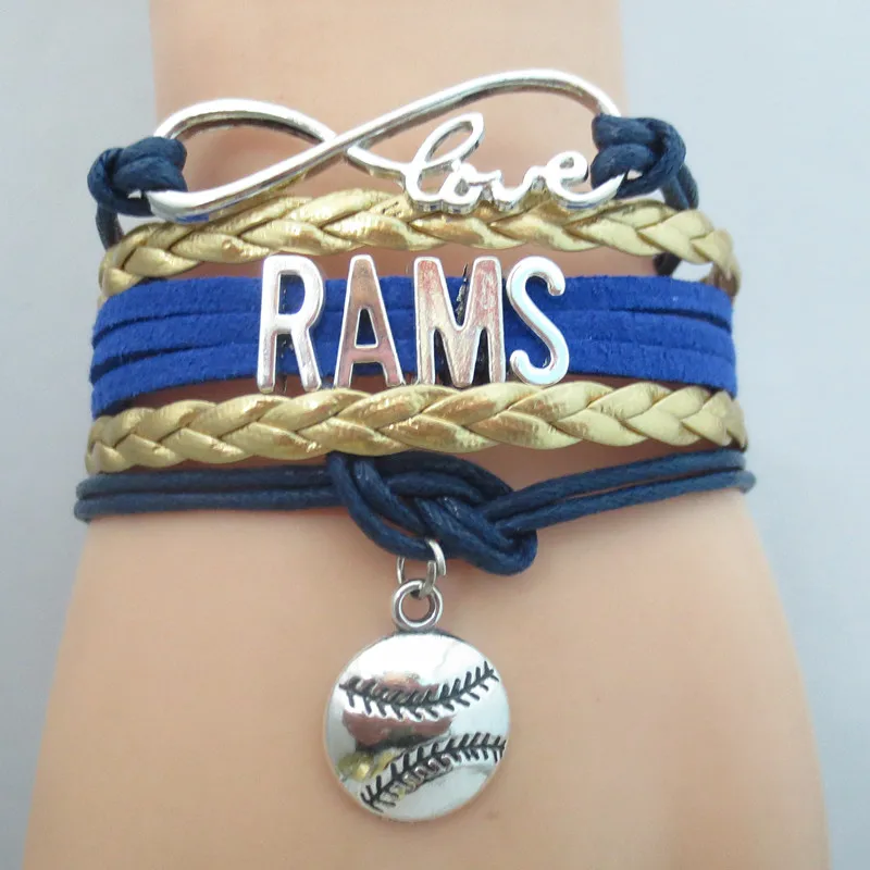 Buy Infinity Love RAMS baseball Team Bracelet