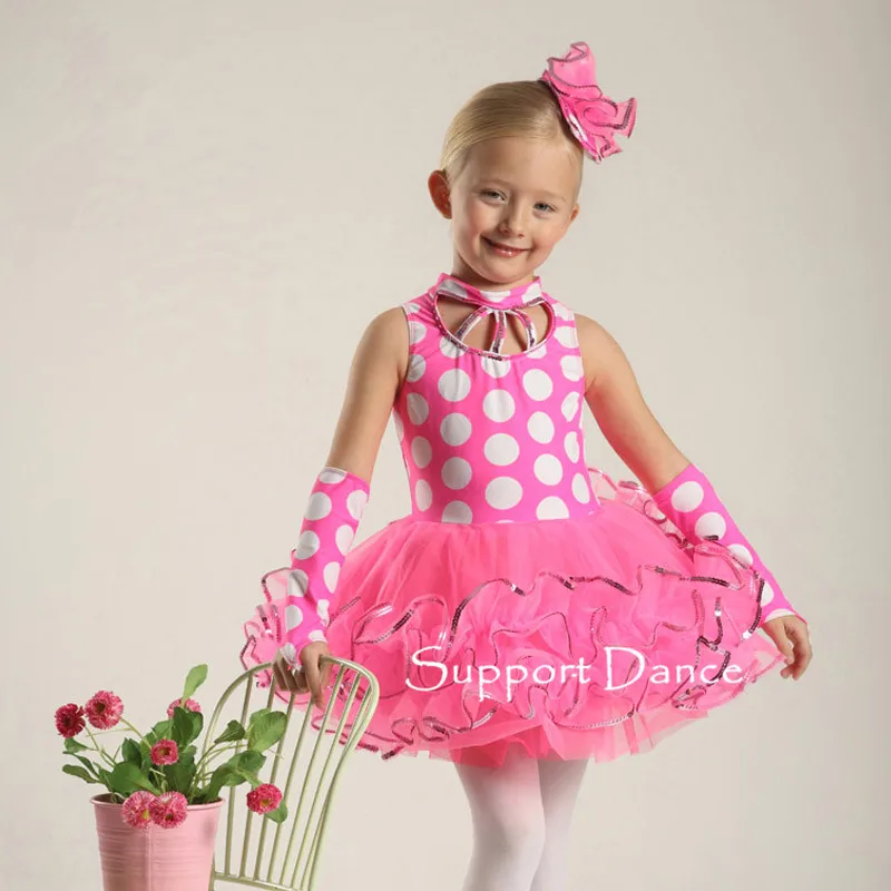 

Support-Dance Dots Ballet Tutu Dress C245