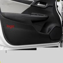 Carbin Fibre дверные панели анти-удар стикер для Honda Fit AB065