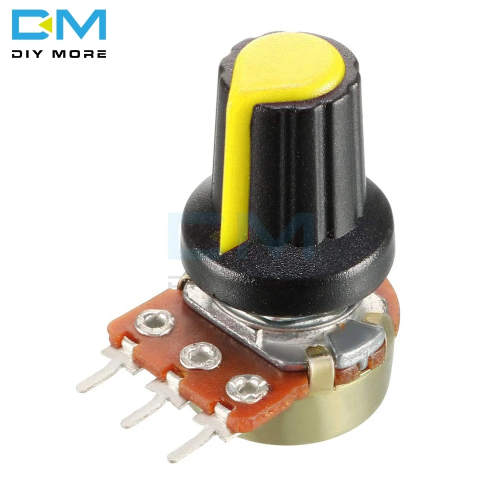 

5PCS WH148 AG2 A-2 Linear Taper Rotary Potentiometer With Knob Cap Yellow 1K 2K 3K 5K 10K 20K 30K 50K 100K 200K 300K 500K 1M Ohm