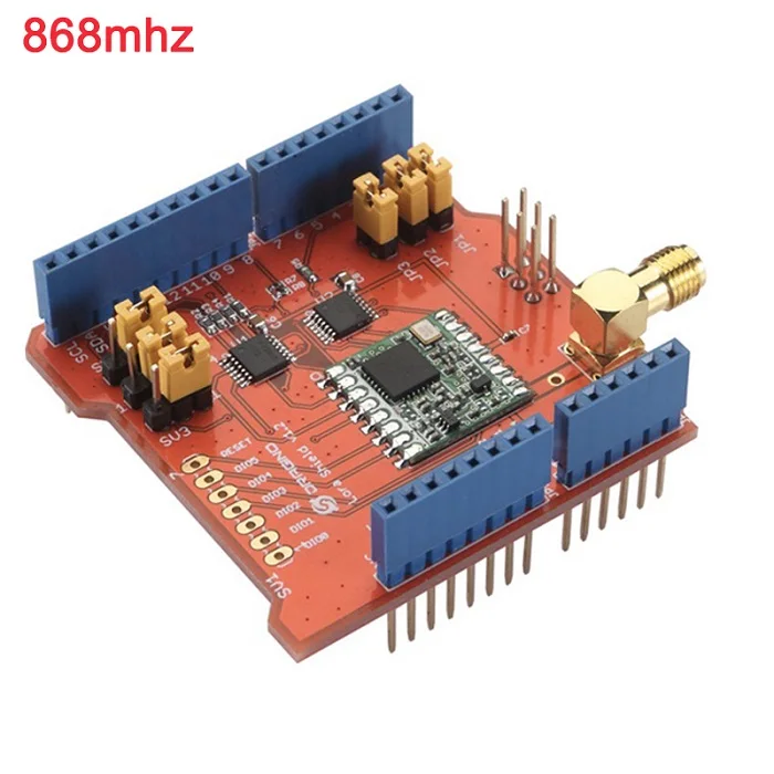 433/868/915 МГц LoRa щит IOT, междугородной Беспроводной Lora щит для Dragino Arduino Leonardo, UNO, Mega2560, Duemilanove, из-за - Цвет: 868mhz