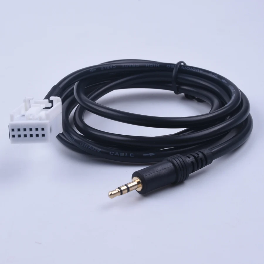 Aux Cable 3.5mm Jack Interface Car Audio Adapter For Bmw E60 E63 E64
