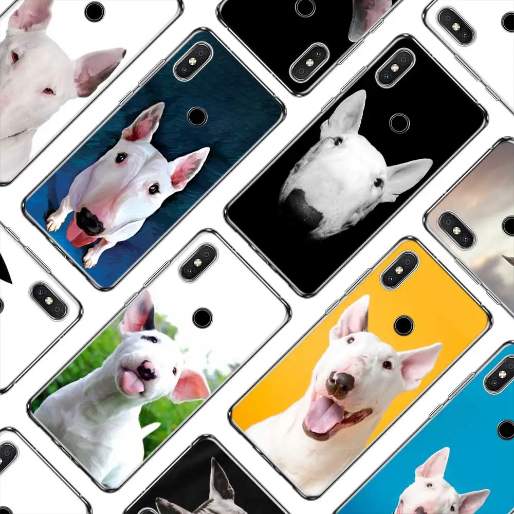

Silicone Phone Case Bullterrier bull terrier for Xiaomi A1 A2 Redmi Note 4 4X 9 8 7 6 6A 5 5X 6X S2 Pro Lite Plus Cover