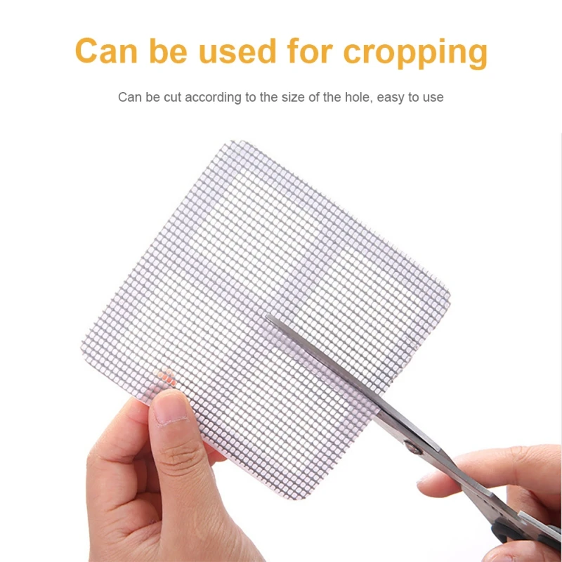 

r Window Door Tent Screen Prevent Mosquitoes Mesh Screen Repair Patches Tape Self-Adhesive Covering Up Holes