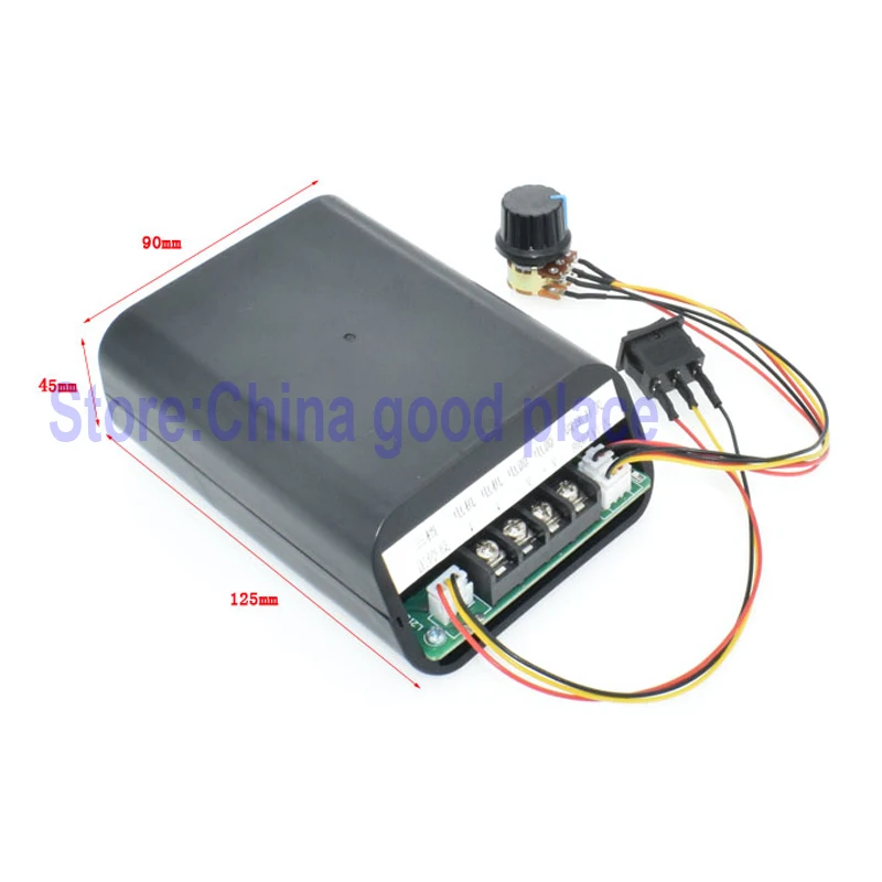 DC12V24V36V48V55V 40A цифровой Дисплей 0 ~ 100% Регулируемый приводной модуль PWM двигатель