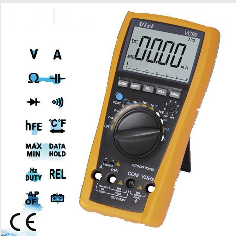 Brand New VC99 3 6/7 Auto Range Digital Multimeter Better Ammeter DCV