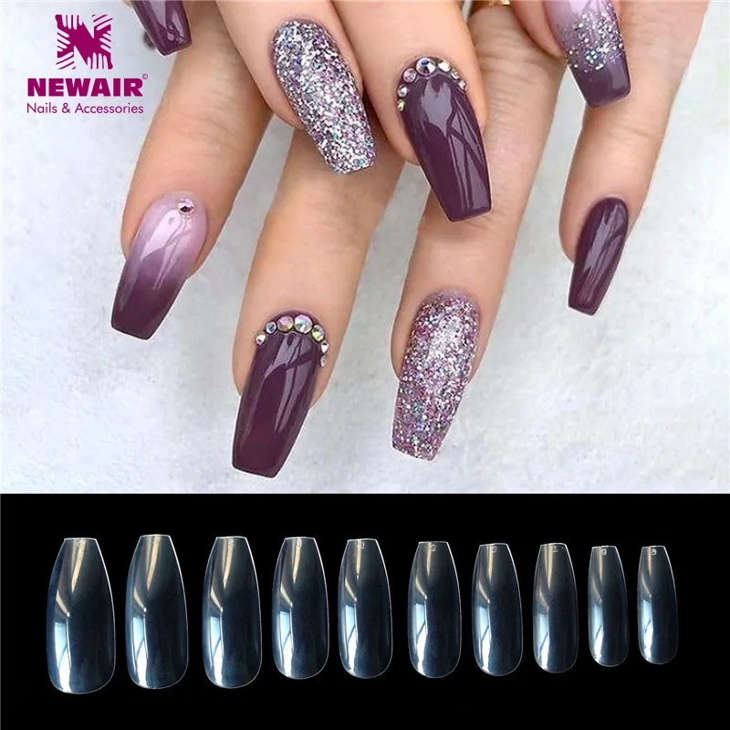 Deux Couleurs Ballerine Ongles Conseils Transparent Naturel