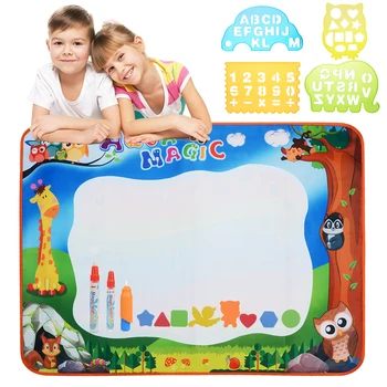 

17pcs/set Magic Supplies 100*70cm Water Magic Drawing Painting Large Mat Writing with Magic Pens for Kids Toddlers
