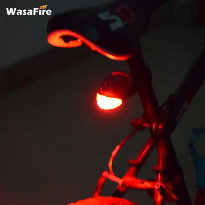 Clearance New Solar Power LED Rear Flashing Tail Light Bicycle Night Cycling Safety Warning Lamp Adjustable Clamp Bike Accessories 1