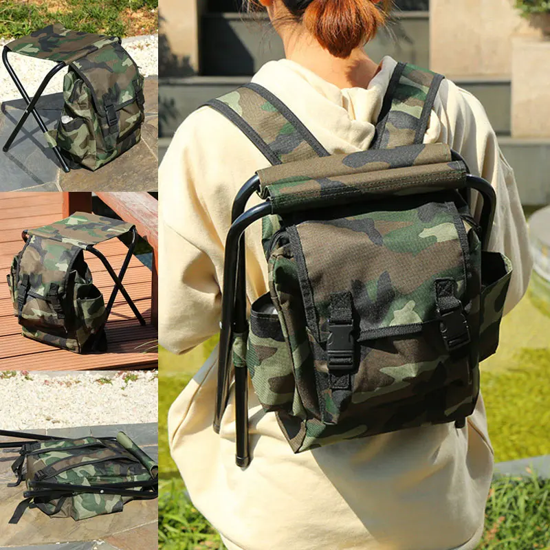 

2019 Portable Foldable Fishing Chair Multi-function Outdoor Fishing Storage Bag Chair ALS88