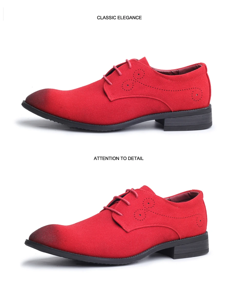 ZERO MORE/повседневная обувь с перфорацией типа «броги»; Мужская модная обувь на шнуровке; коллекция года; дышащая мужская обувь с острым носком; итальянская обувь из искусственной замши; большие размеры; ZM174