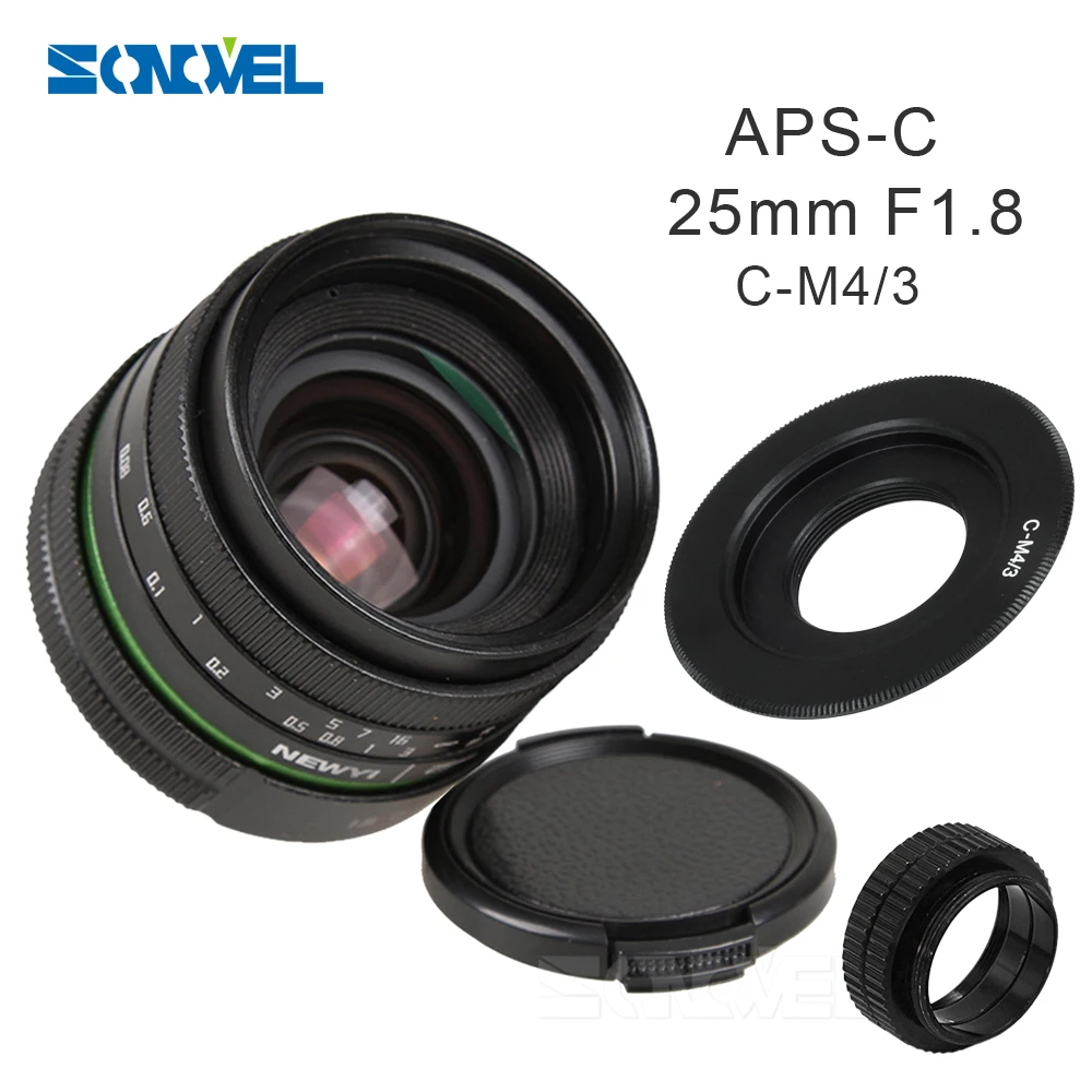 25 мм F1.8 APS-C ручная камера объектив+ С-образное крепление для объектива адаптер+ макро кольца Комплект фильтров для Olympus Panasonic Micro 4/3 M4/3 G7 G10 GH3 GH2 GH1 GX1