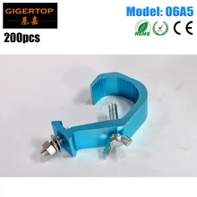 200 шт./лот дешевая цена Высокое качество сценические светло-голубые алюминиевые зажимы крюк для размера 40-60 мм трубы алюминиевые сценические зажимы для осветителей 06A5