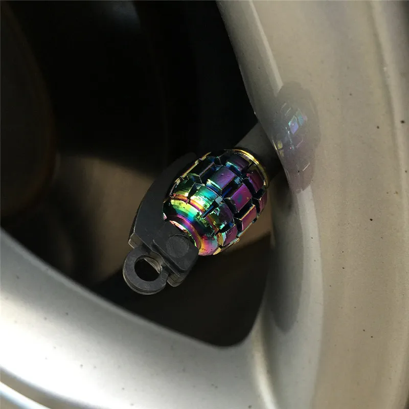 2Pcs Bike Bicycle MTB BMX Tyre Proof Style Bicycle Tire Value Cap Alloy