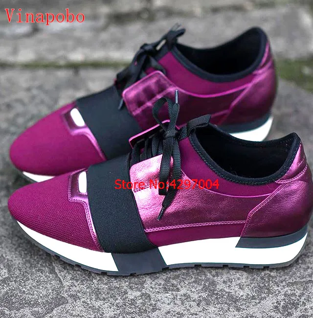 

New Arrival Lovers Casual Shoes Man Breathable Mesh Patched Mixed Colors Lace-up Cut Race Trainer WOMEN Runner Shoes size35-46