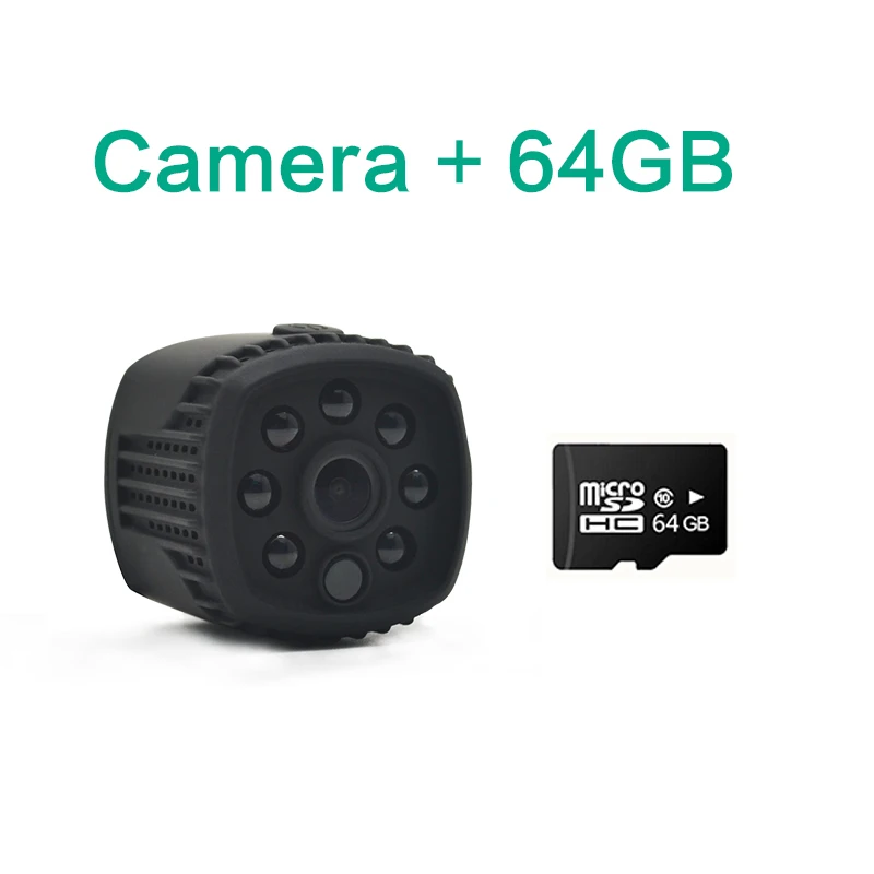 cam with 64G Q12 мини-камера 1080 P Wifi DV DVR Беспроводная ip-камера новая мини-видео-камера регистратор инфракрасная камера ночного видения маленькая камера - Цвет: cam with 64G