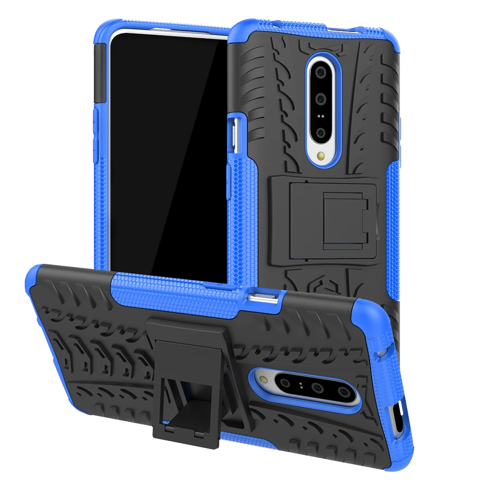 

For Oneplus 7 Pro Global Version Heavy Duty Hard Armor Stand Protective Shells One plus 7 Pro Plastic Hard PC Phone Back Case