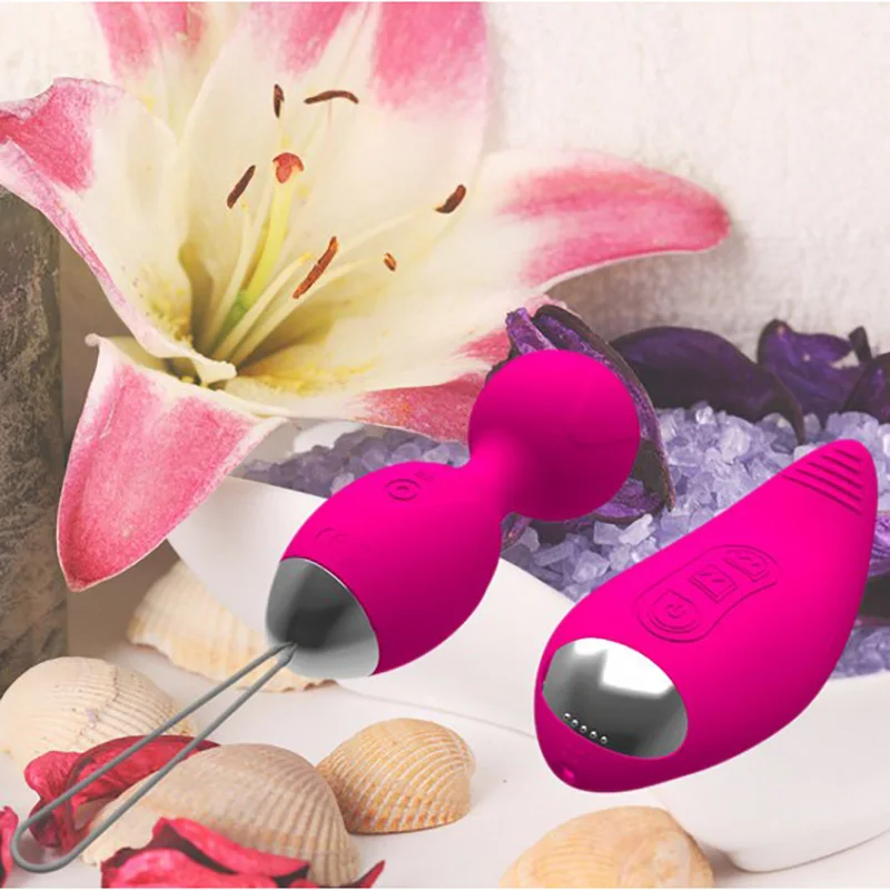Silicone vibrating eggs wireless vaginal ball (4)
