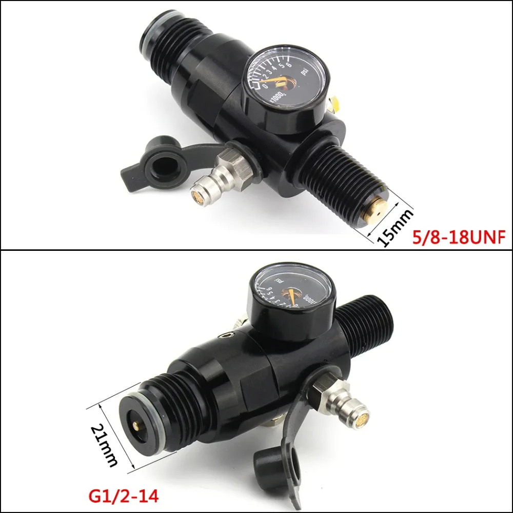 PCP Пейнтбольный страйкбол HPA Tank 5/8 18 UNF регулятор потока 4500psi клапан Входное
