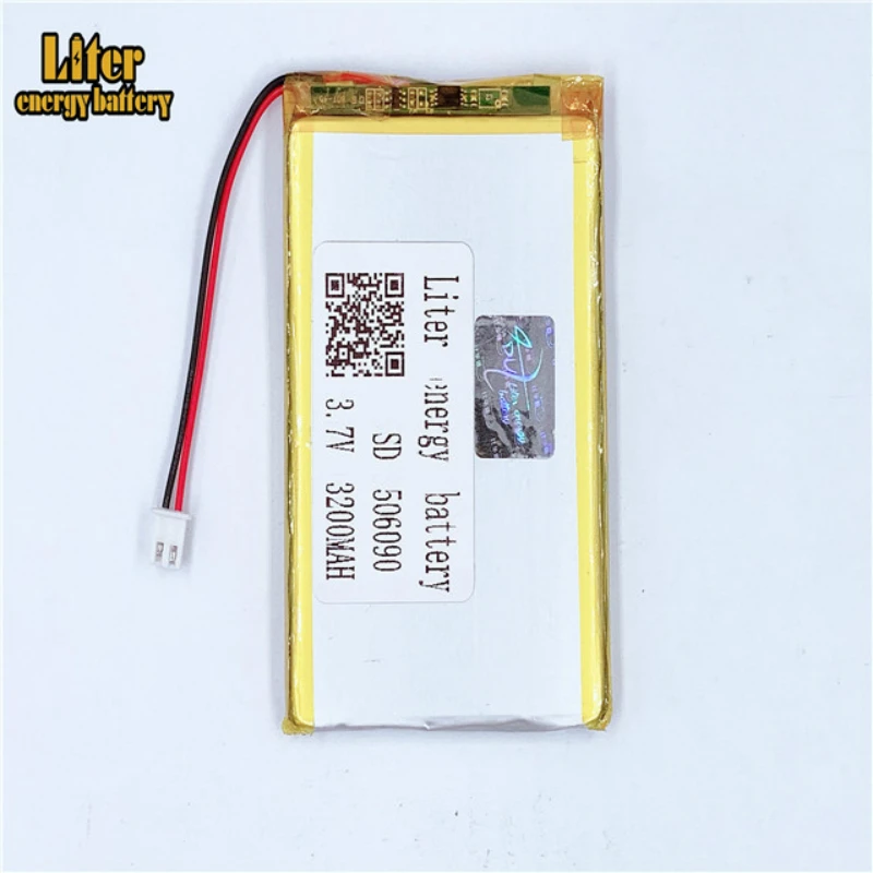XHR-2P 2 54 3 7 V 3200mAh полимерная литиевая батарея 506090 GPS оборудование мониторинга MID |