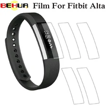 Película protetora de tela para fitbit alta hr, película protetora completa transparente de alta definição hd para bracelete de alta definição, material tpu