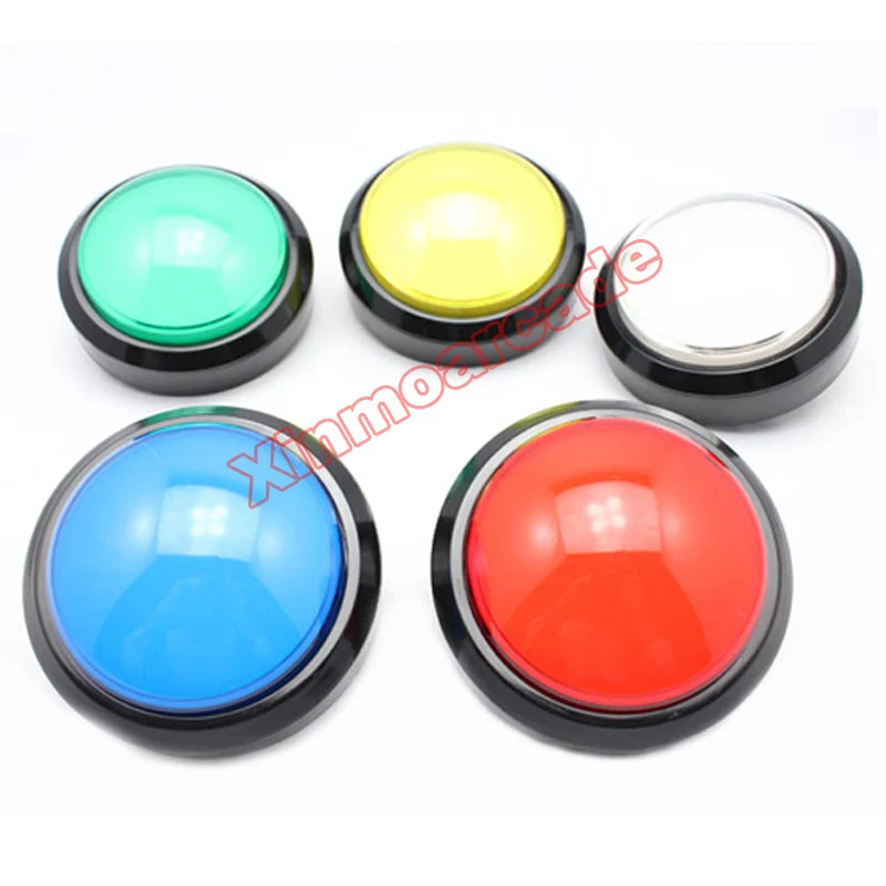 wholesale 5pcs of 100mm dome shaped Illuminated LED Push Button with micro-switch for arcade jamma MAME game machine wholesale 5pcs of 100mm dome shaped Illuminated LED Push Button with micro-switch for arcade jamma MAME game machine