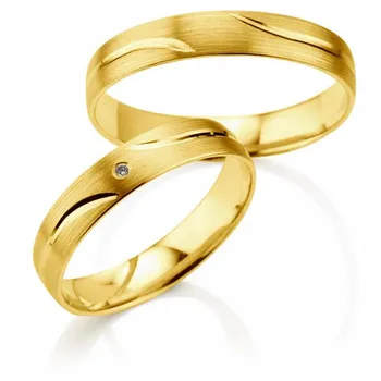 

his and hers wedding bands Gold plating layer Pure Titanium Handmade Promise Lover Rings
