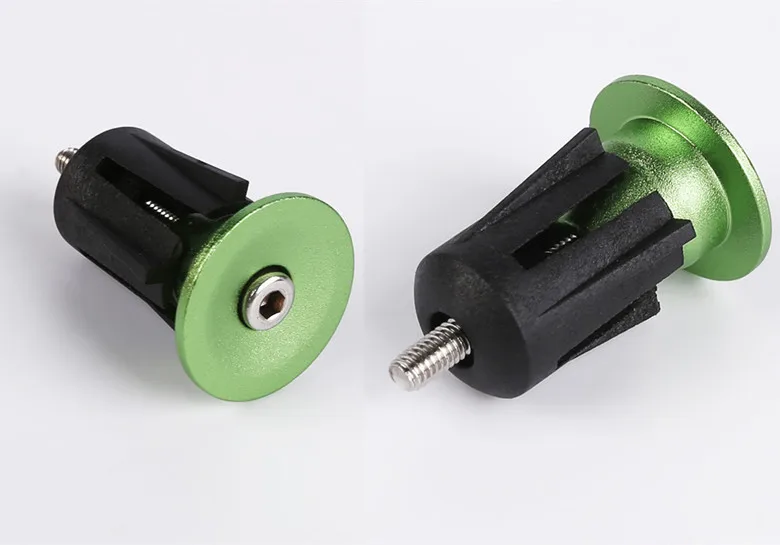 1 пара заглушек для руля для шоссейного велосипеда MTB стопор для руля алюминиевый сплав ручка для руля колпачок заглушка ручка для руля велосипеда детали для велосипеда - Цвет: 1pair of Green