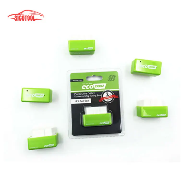 Новое поступление EcoOBD2 Plug & Driver OBD2 зеленый сканер для Автомобили работающие на