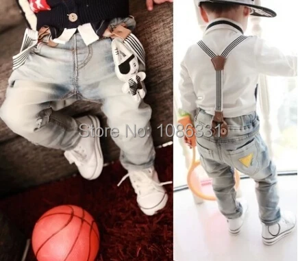 kids jeans with braces