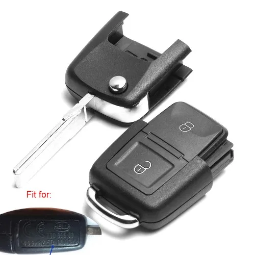 Keyecu Модернизированный флип дистанционный ключ-брелок от машины 433 МГц ID48 для Seat Ibiza Cordoba Arosa Leon 2002-2009 P/N: 5FA 008 548