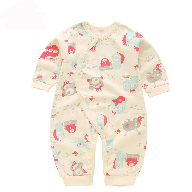 Одежда для малышей Детский цельнокроенный комбинезон комбинезоны с длинными рукавами для маленьких мальчиков и девочек Детские Комбинезоны более 12 стилей - Цвет: C6174R