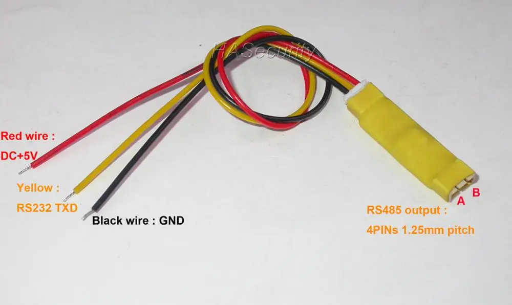 

RS232 - RS485 converter for CCTV IP camera module to control PTZ devices (eg. Pan / Tilt rotation bracket )