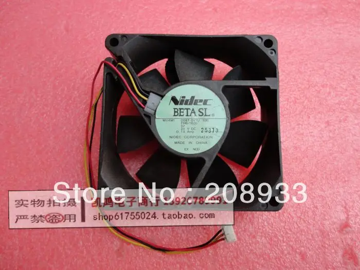 

For NIDEC D08T-24TU FH6-1620 24V 0.13A 8CM 8025 3 line drive fan ++cooling fan
