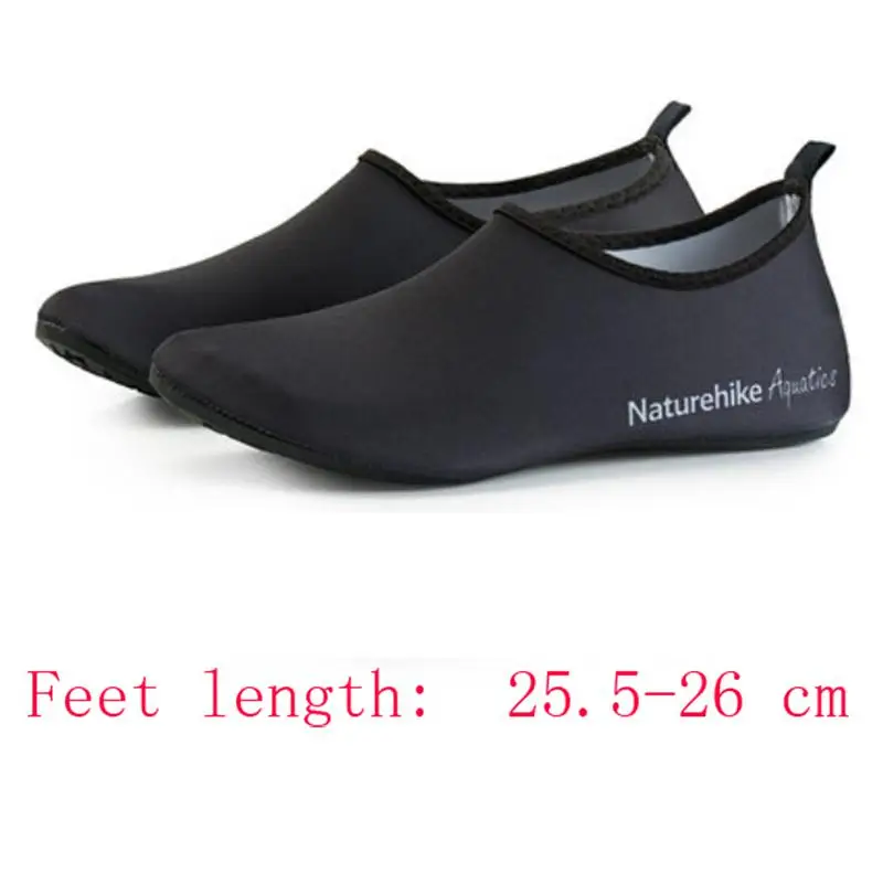 Naturehike водные кроссовки для серфинга пляжные водные кроссовки для плавания ультралегкие эластичные носки для Аква уличные пляжные NH18S001-X для плавания - Цвет: XL-Black