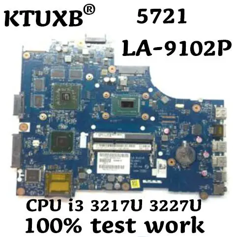 

VAW01 LA-9101P for DELL Inspiron 3521 5521 notebook motherboard VAW00 LA-9104P CPU i3 3217U 3227U 100% test work