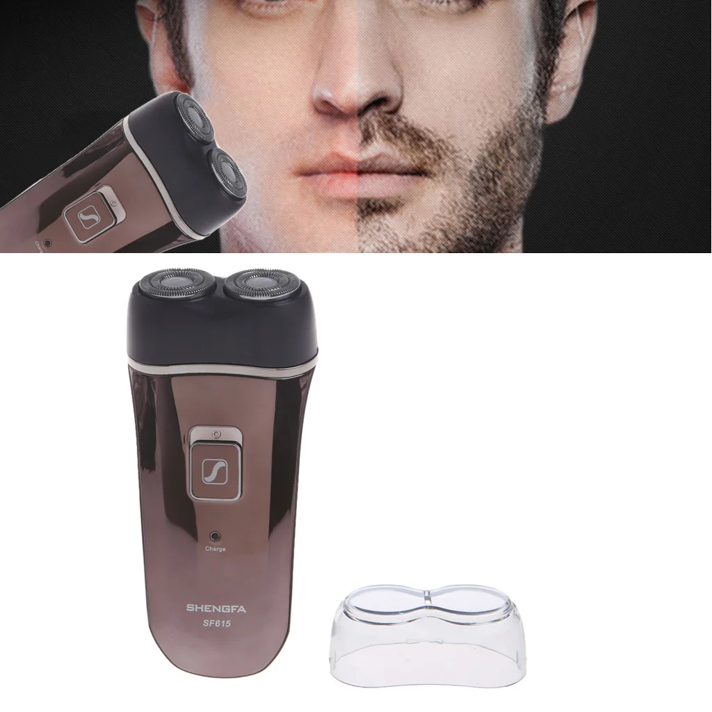 

New Deluxe Rotary 2D Rechargeable Men Man's Cordless Electric Shaver Razor