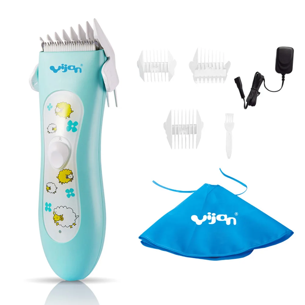 

New Hair Trimmers Clipper for Children 0-12 year guide comb Low noise low vibration Waterproof 100-240V