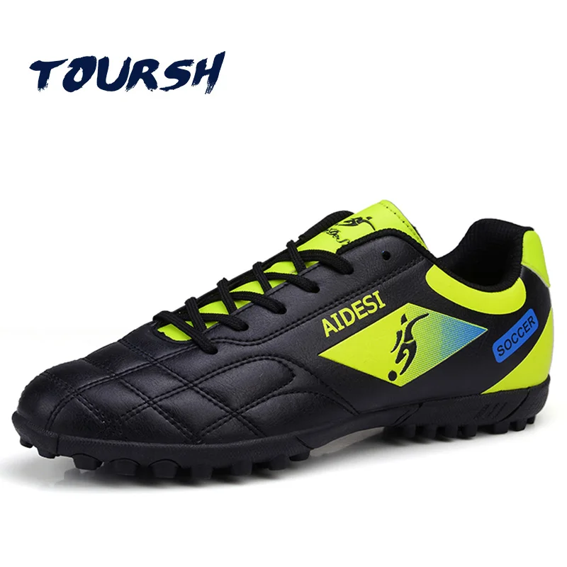 TOURSH Futbol Futsal Botas de Fútbol Tacos de Fútbol Hombres de Zapatillas Niños Botas Botines de Fútbol Superfly TF Calzado de Deporte de Los Hombres Superfly