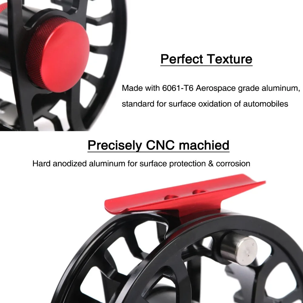 Maximumcatch 5-13wt Водонепроницаемая многодисковая катушка для ловли нахлыстом, супер светильник, станок с ЧПУ 6061-T6, алюминиевая катушка для мух