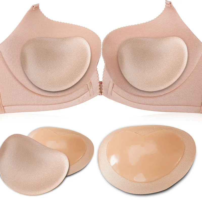 

Silicone Breast Petals Pasties Chest Paste Inserts Breast Pads Sponge Accessories women Push Up Bra Nipple Cover