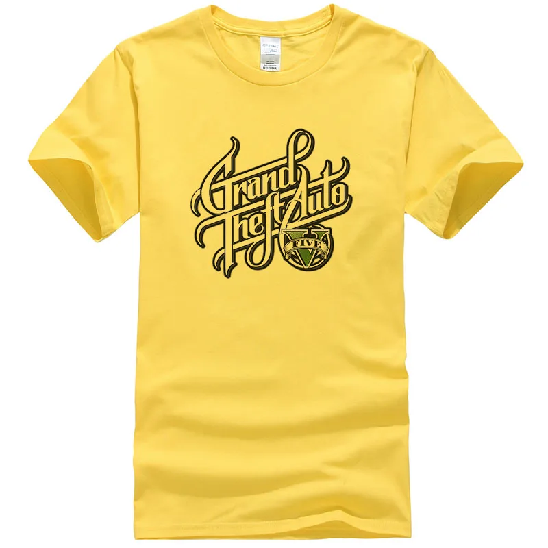 Футболка мужская GTA 5 летняя хлопковая брендовая футболка Homme Модные Топы Camisa