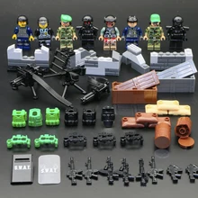 LegoINGly Military WW2 Soldier Action Figures Set World War 2 Combat Zone Educational Men Boy Army Soldier Weapon Gun Blocks Toy