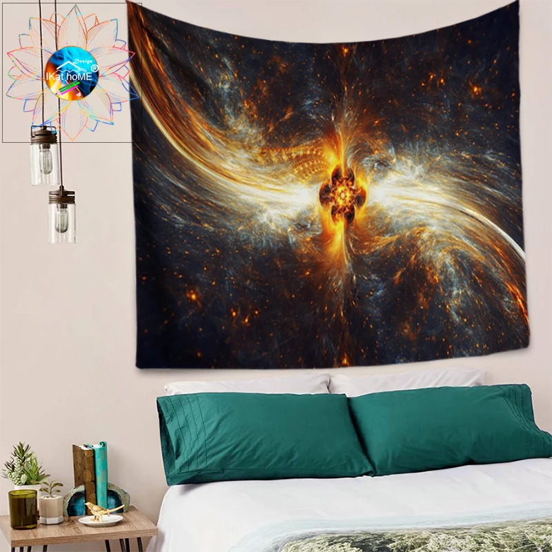 Galaxy Decoracion хиппи Toalla Плайя стрэнддоек абстрактное искусство психоделический гобелен настенный Мандала настенный тканевый Коврик для йоги