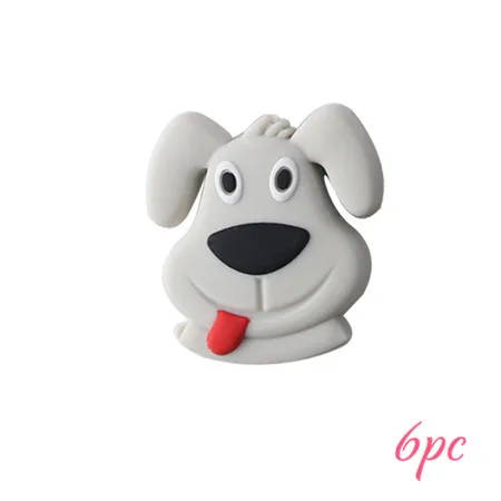 Давайте сделаем 5 шт. Силиконовые Прорезыватели для зубов в форме коалы еда без бисфенола-а Класс силиконовые игрушки-Жвачки рукоделие Ювелирные изделия Детский Прорезыватель - Color: dog gray
