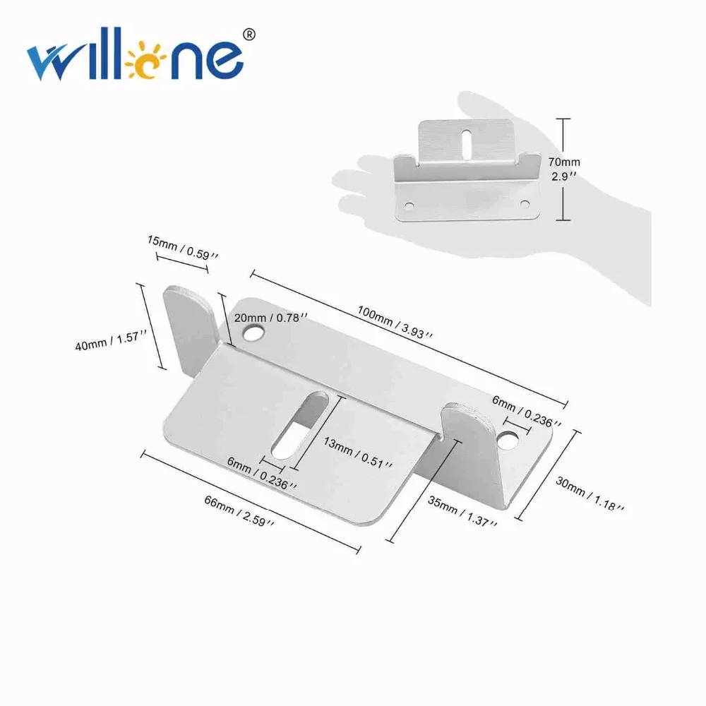 Suporte do Painel Suportes de Montagem Telhado e da Parede Conjuntos Willone Frete Grátis z Solar Painel Barco rv 4 11 Acessórios e peças de energia solar
