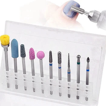 

10PCS Milling Cutter For Manicure Mill Manicure Machine Set Cutter For Pedicure Electric Nail Files Nail Drill Bit