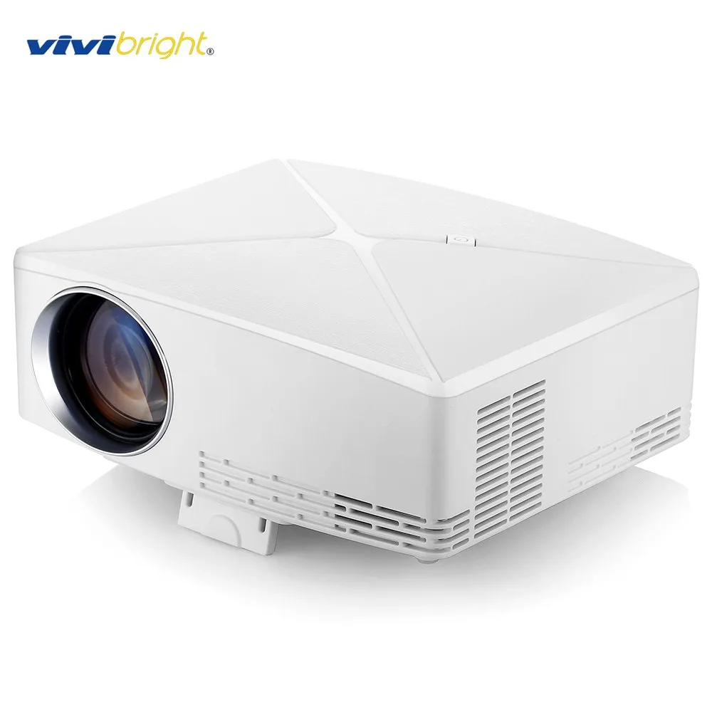 VIVIBRIGHT C80 ЖК дисплей Проектор для домашнего кинотеатра 1500 люмен Поддержка 1080P HDMI VGA