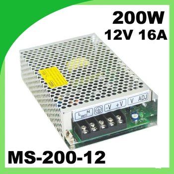 

200W Mini Size AC to DC Single Output Switching Power Supply MS-200-12 200w 12v 6a