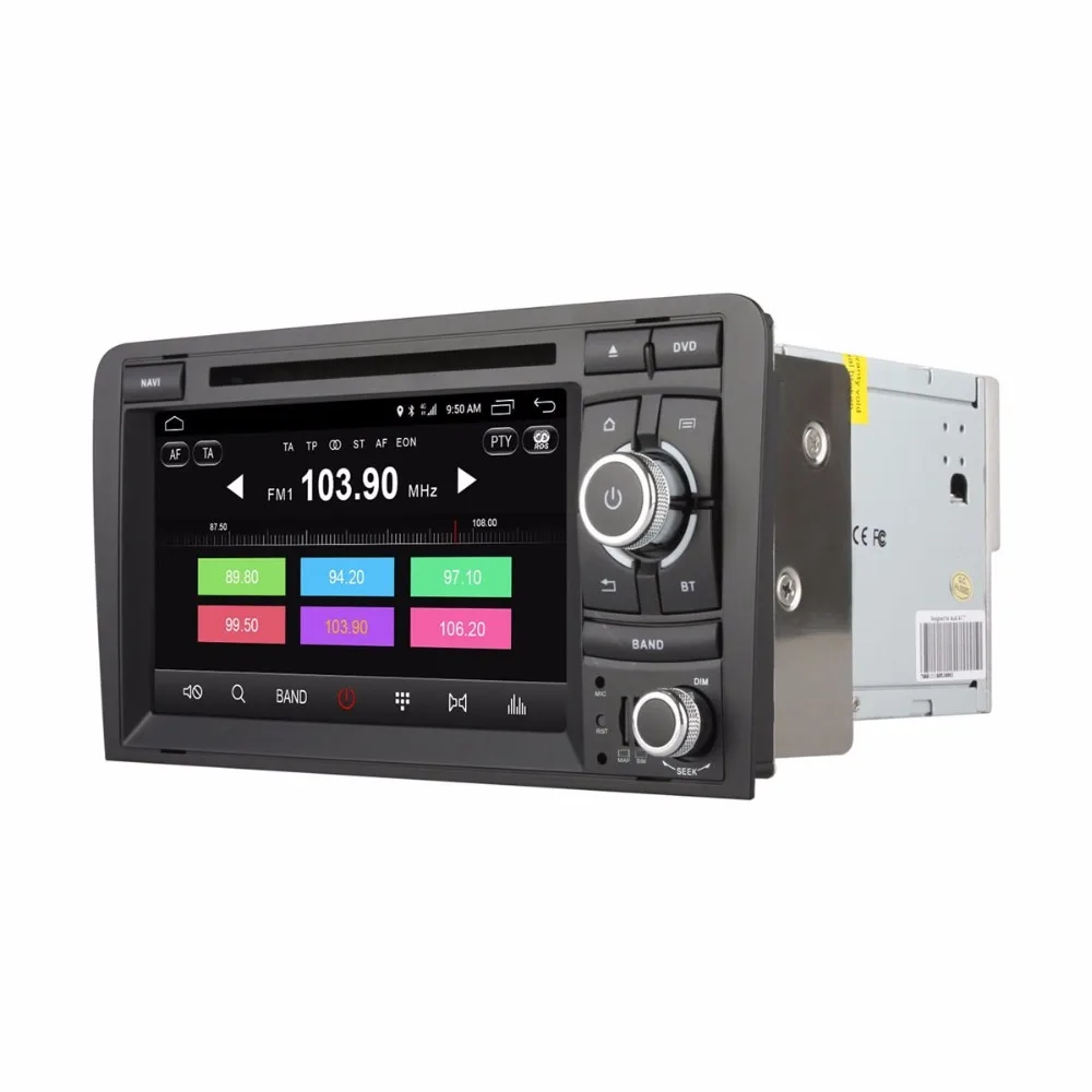 Clearance Octa Core Car DVD Player for Audi A3 S3 RS3 2003-2011 2GB RAM Android 6.0 GPS Radio Navigation System 4G SIM LTE 2